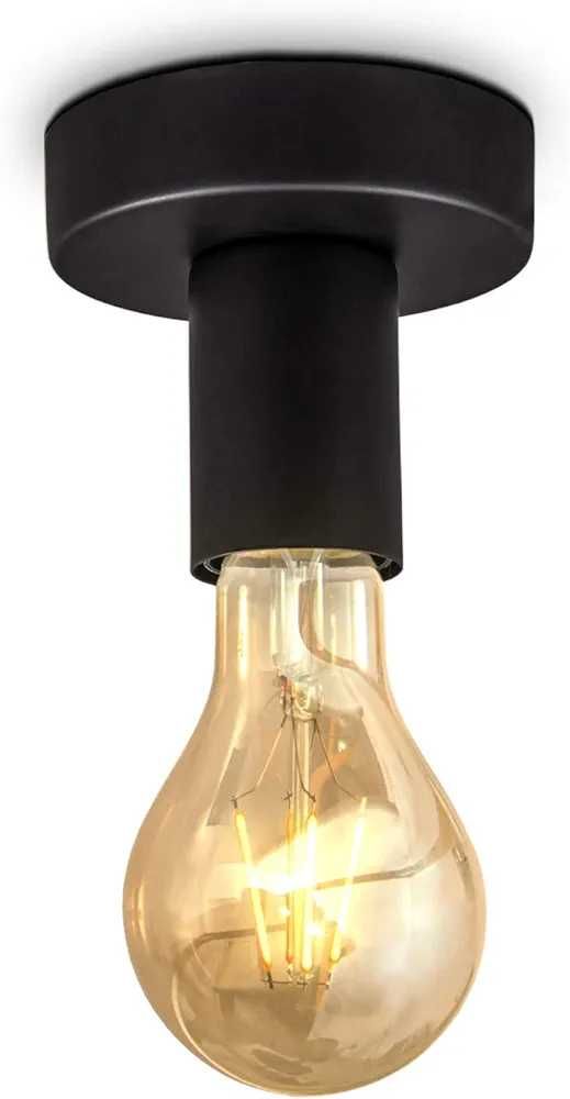 Lampa Vintage czarna żyrandol sufitowa retro ścienna Lampka Kinkiet