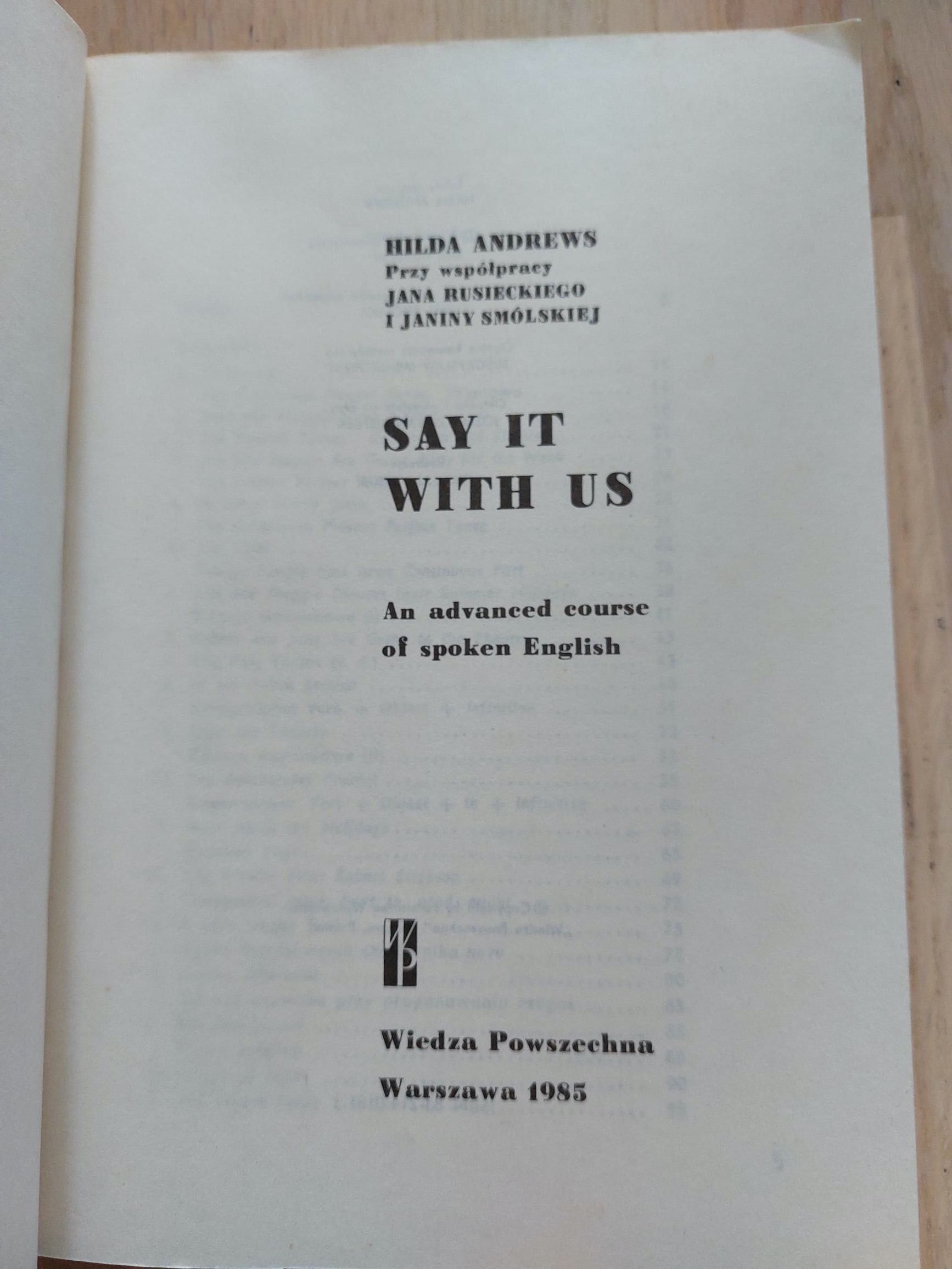 Hilda Andrews, Say it with us, kurs języka angielskiego