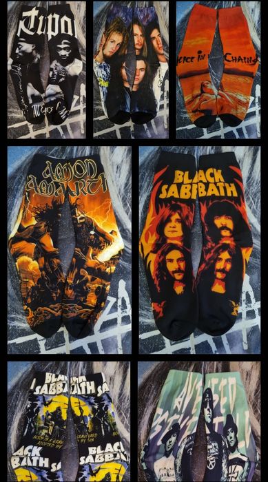 Meias de Bandas Rock Metal