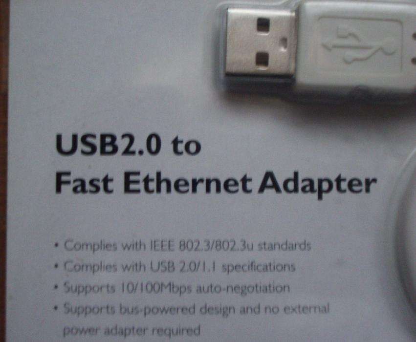 USB 2.0 to Fast Ethernet Adapter EDIMAX