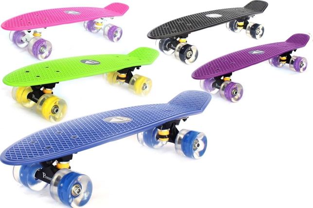 Скейтборд/скейт пенни борд (Penny Board) со светящимися колесами