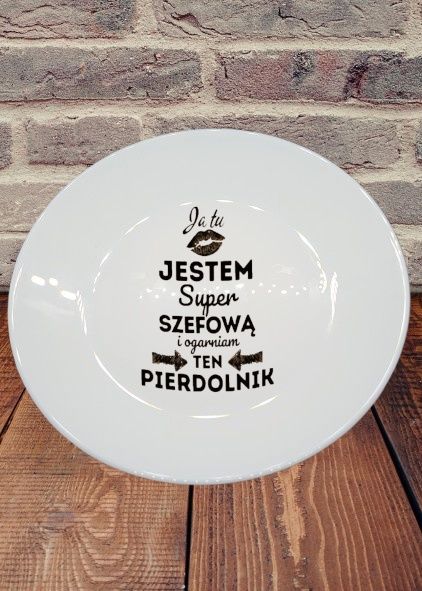 Talerzyk z nadrukiem