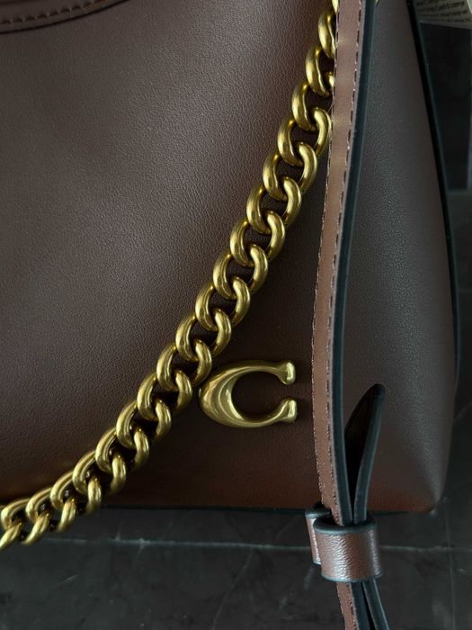 Шкіряна сумка Coach Premium Brown
