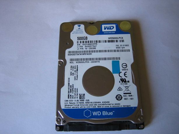 Жёсткий диск 2.5" WD 500 Gb 7 мм