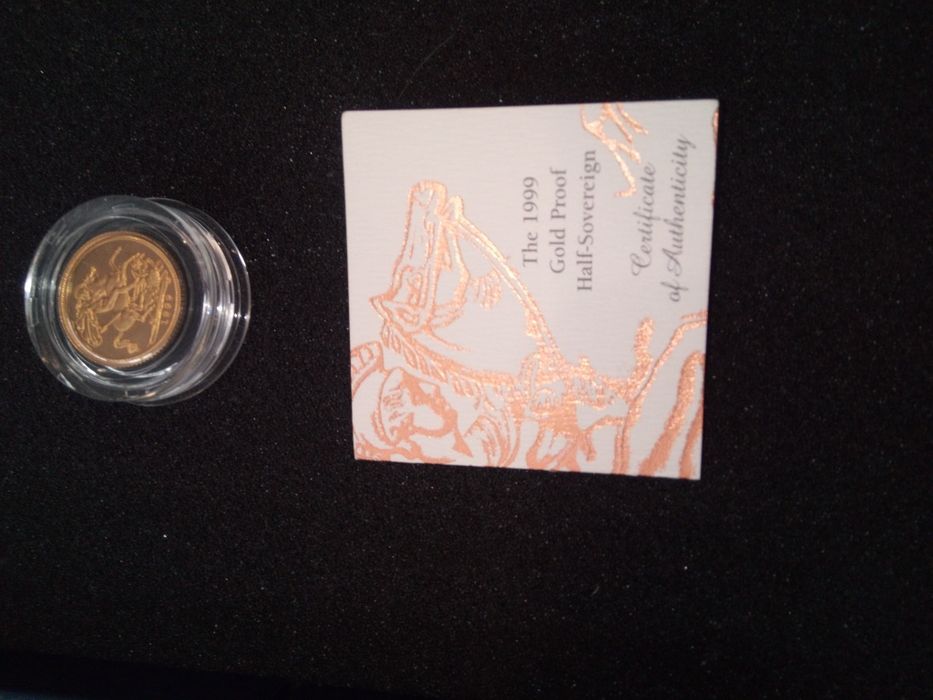 Meia libra esterlina em ouro Proof