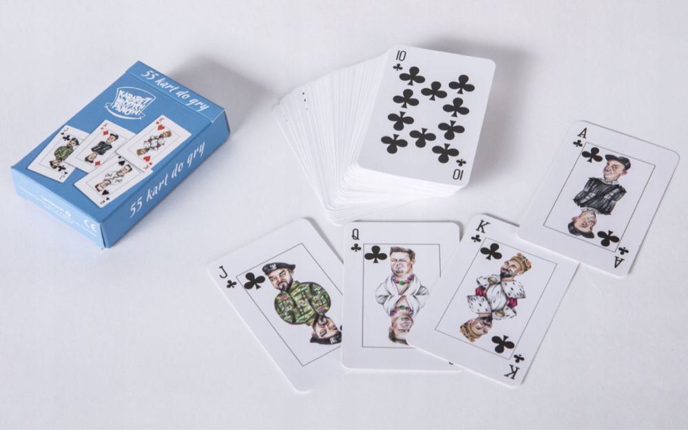 Karty do gry kabaret Młodych Panów talia 55 kart NOWE