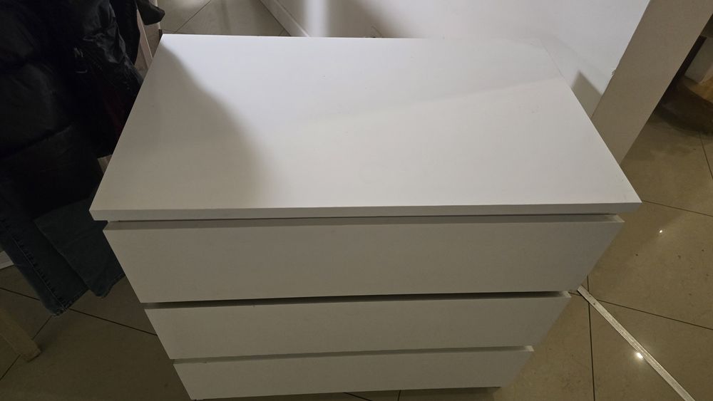 komoda biała ikea 3 szuflady