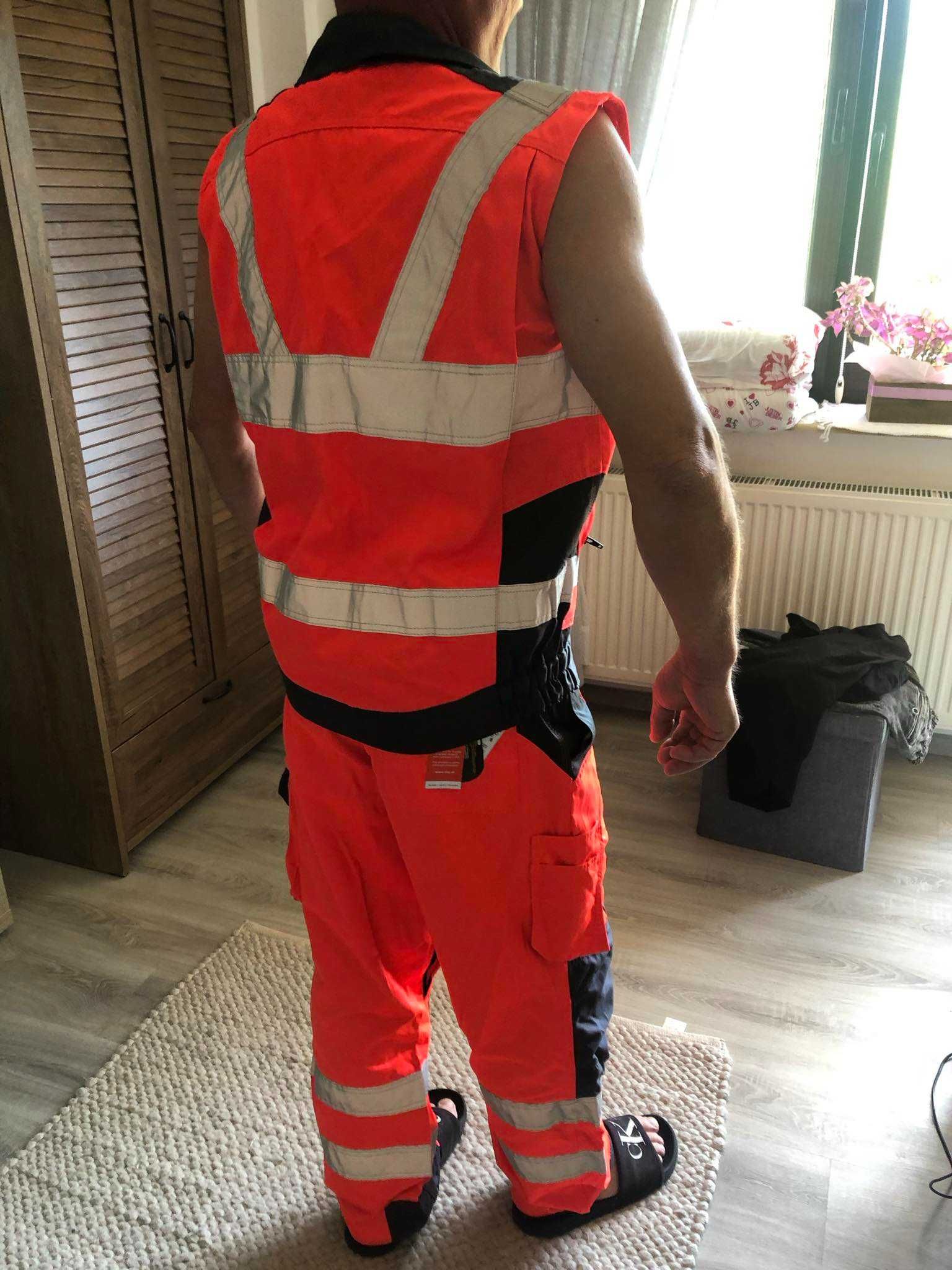spodnie robocze i kamizelka roz.52