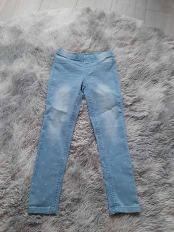 Spodnie dżinsowe  jeggingsy r.122 nowe