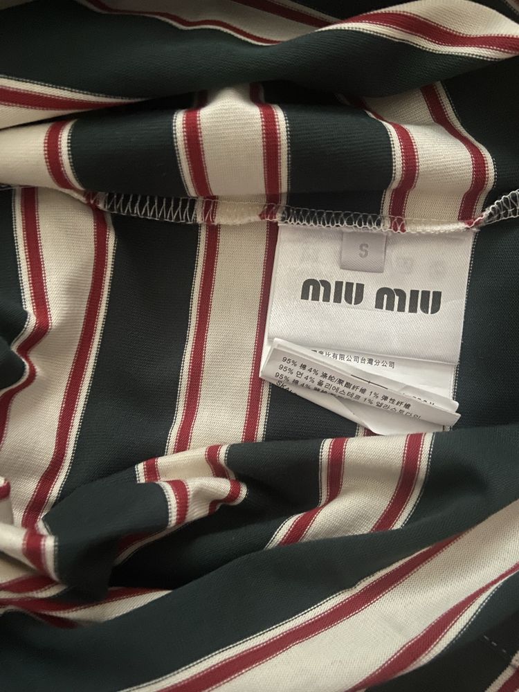 Лонгслів у смужку miu miu