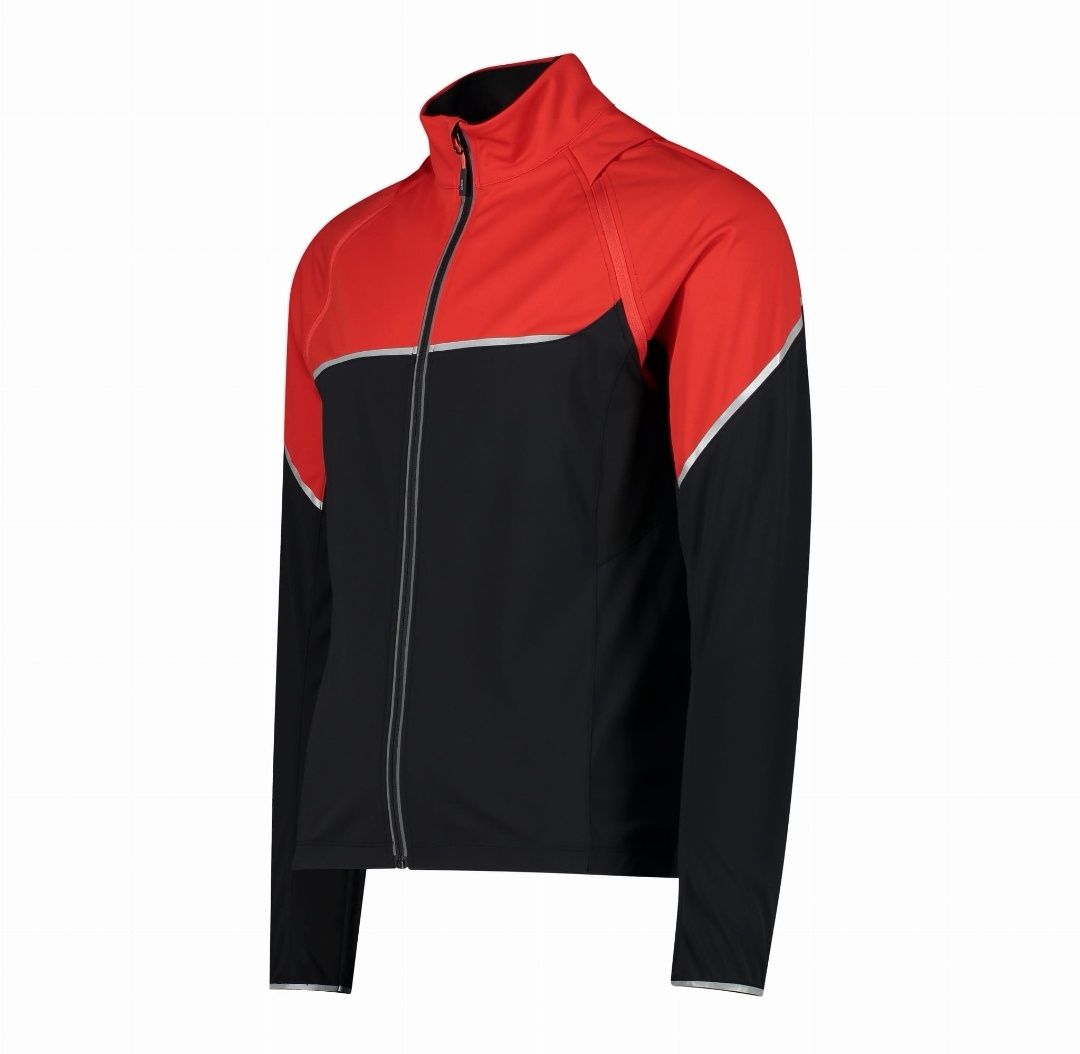 Softshell CMP na rower/bieganie kurtkokamizelka  z odpinanym rękawami