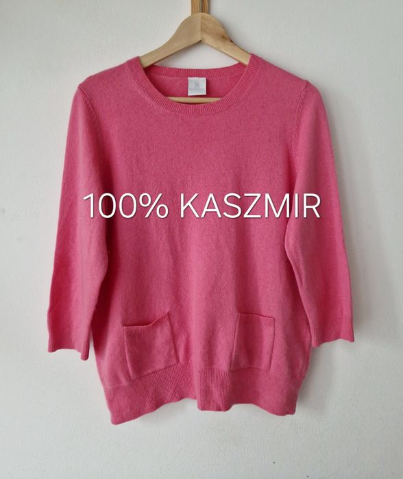 100% kaszmir kaszmirowy Madeleine sweter sweterek