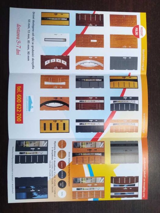 drzwi pcv sklepowe orzech złoty dąb antracyt białe   w 3 DNI dostawa