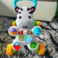 Pchacz Fisher Price jeździk Zebra Dźwięki