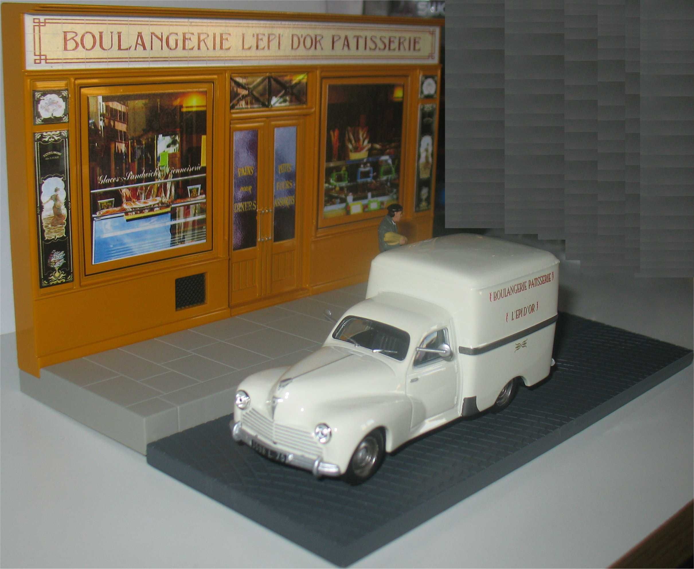 Peugeot 203 Fourgonnet - Boulangerie Patisserie - Diorama