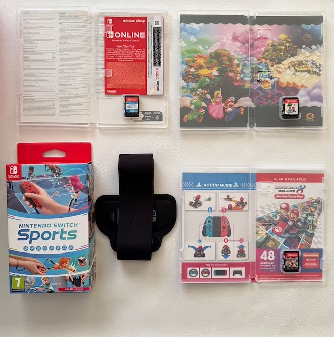 Nintendo Switch OLED + PAD + 4 Gry + Etui + Szkło + Pudełka Fabryczne!