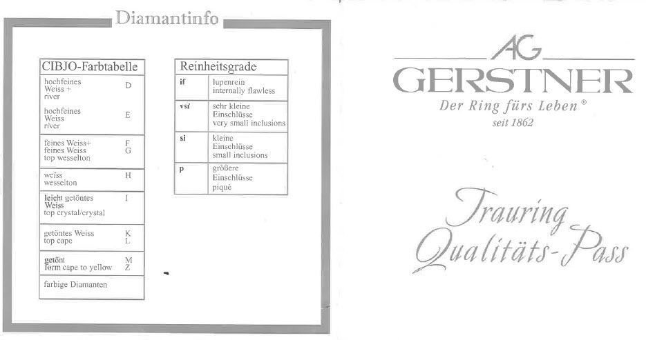 Niemiecka Manufaktura Gerstner - Pierścionek zaręczynowy z brylantem
