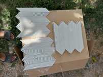 Мозаика Intermatex Tech Chevron White Gloss 28,3x27,7