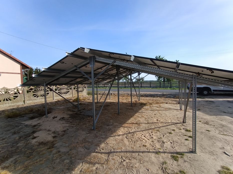 KONSTRUKCJA PV kompletna na grunt dwupodporowa fotowoltaika