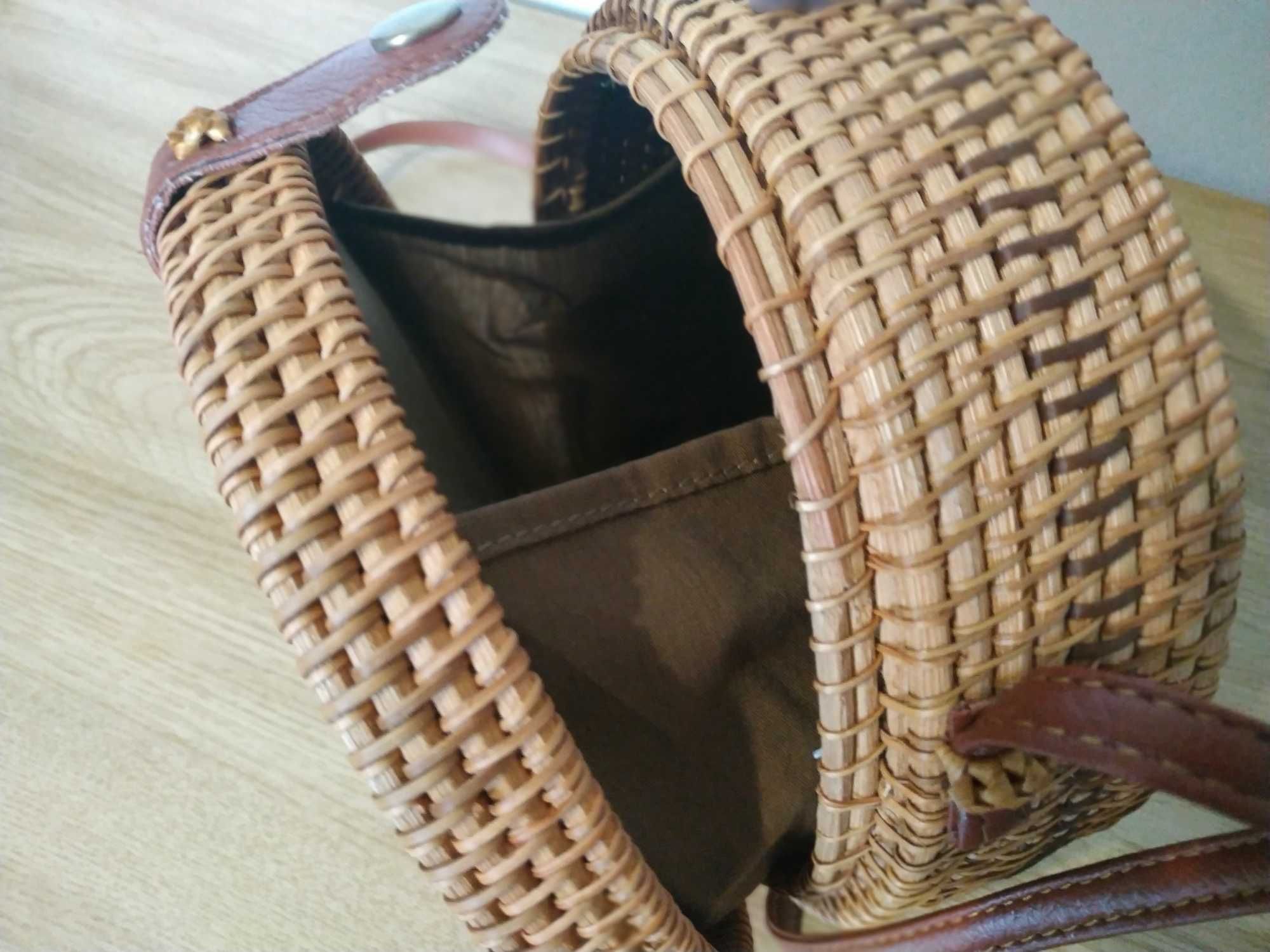 ДЕШЕВО Розпродаж літня солом'яна сумочка на плече з ротанга Балі