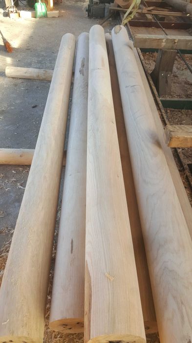 Palisada, baliki dębowe, bale fi10, fi12