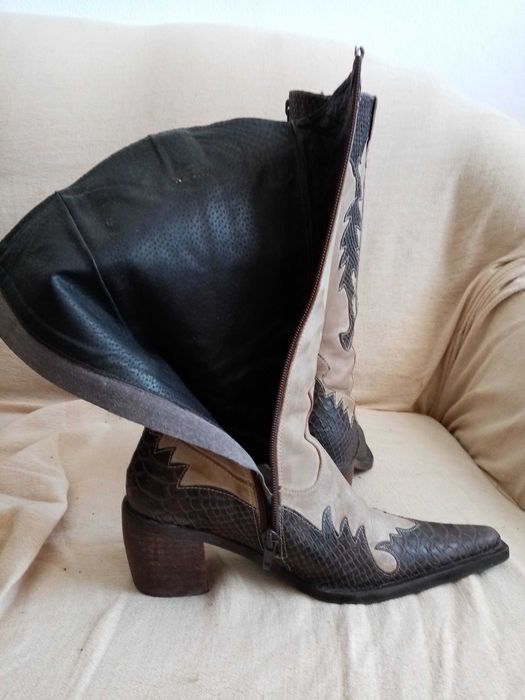 botas estilo cowboy novas