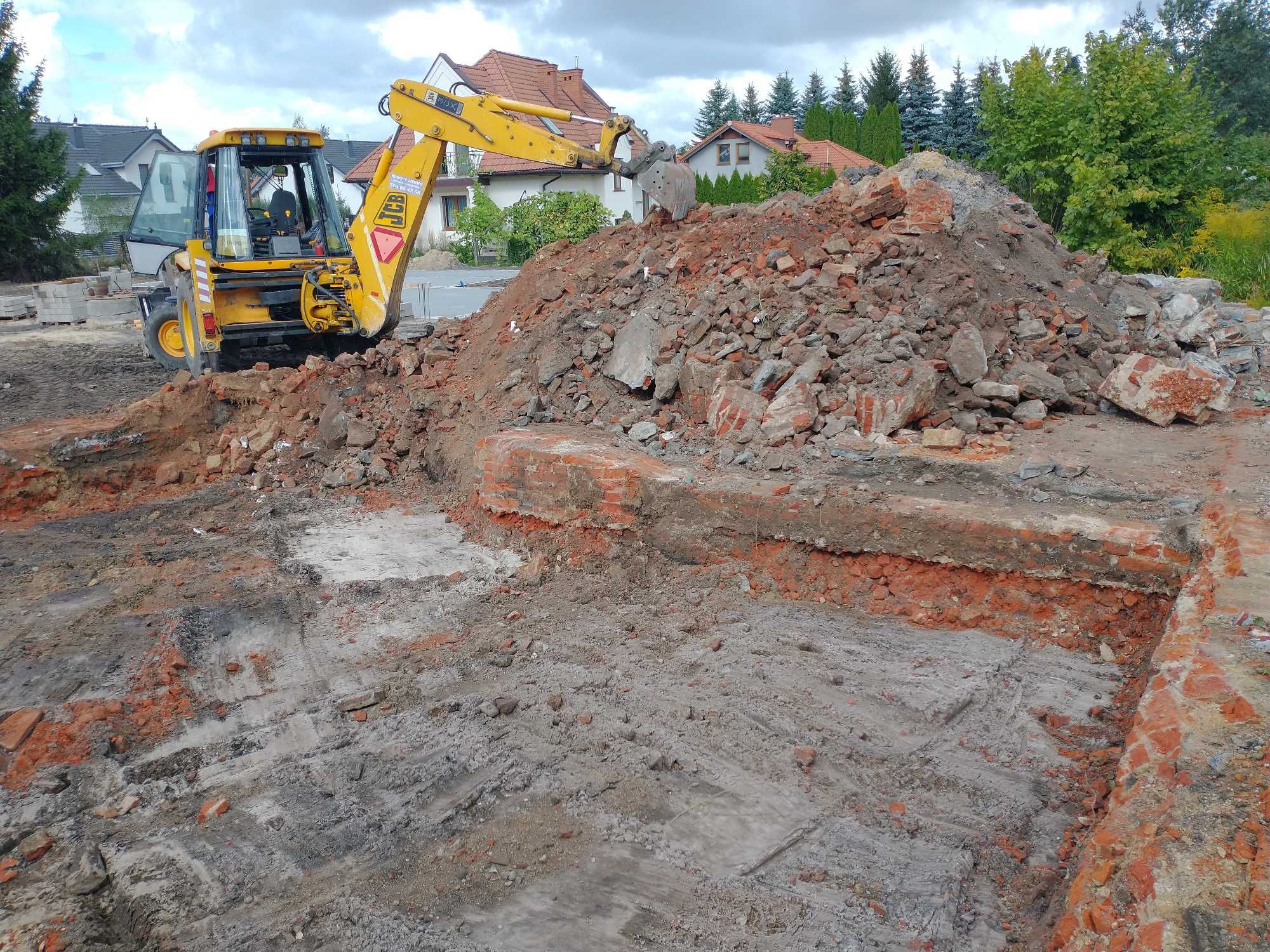 Usługi koparko ładowarka kucie młotem rozładunek widłami wykopy łodz