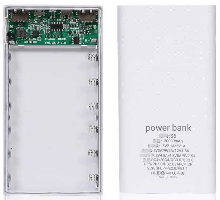 Powerbank-бокс під акумулятори стандарту Li-ion 18650