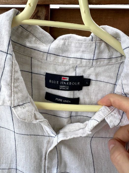 Koszula lniana męska wakacyjna old money r. L