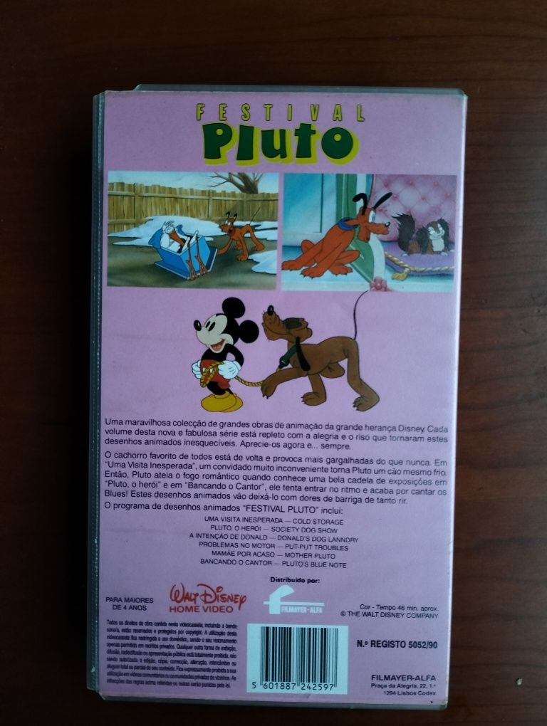 VHS Pluto Disney