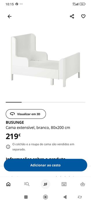 Cama de criança óptimo estado