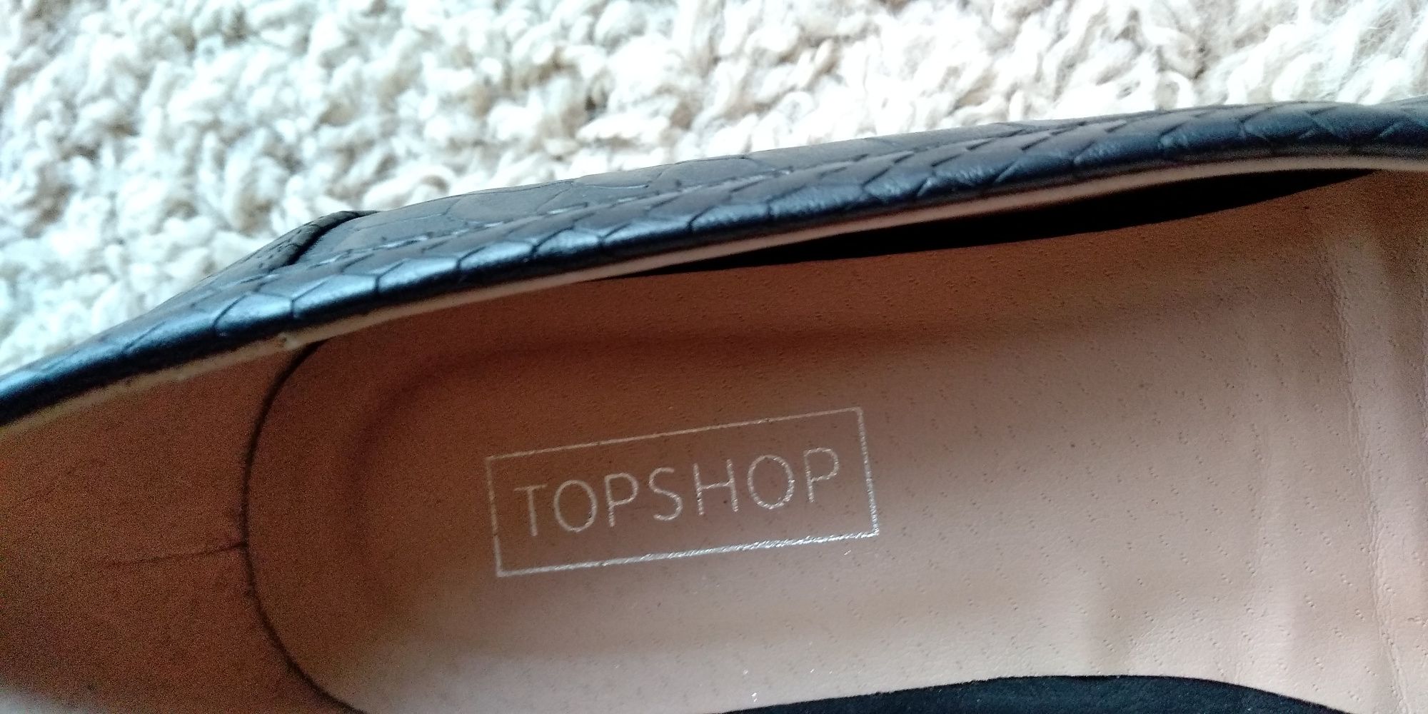 Женские туфли лоферы слипоны балетки TOPSHOP