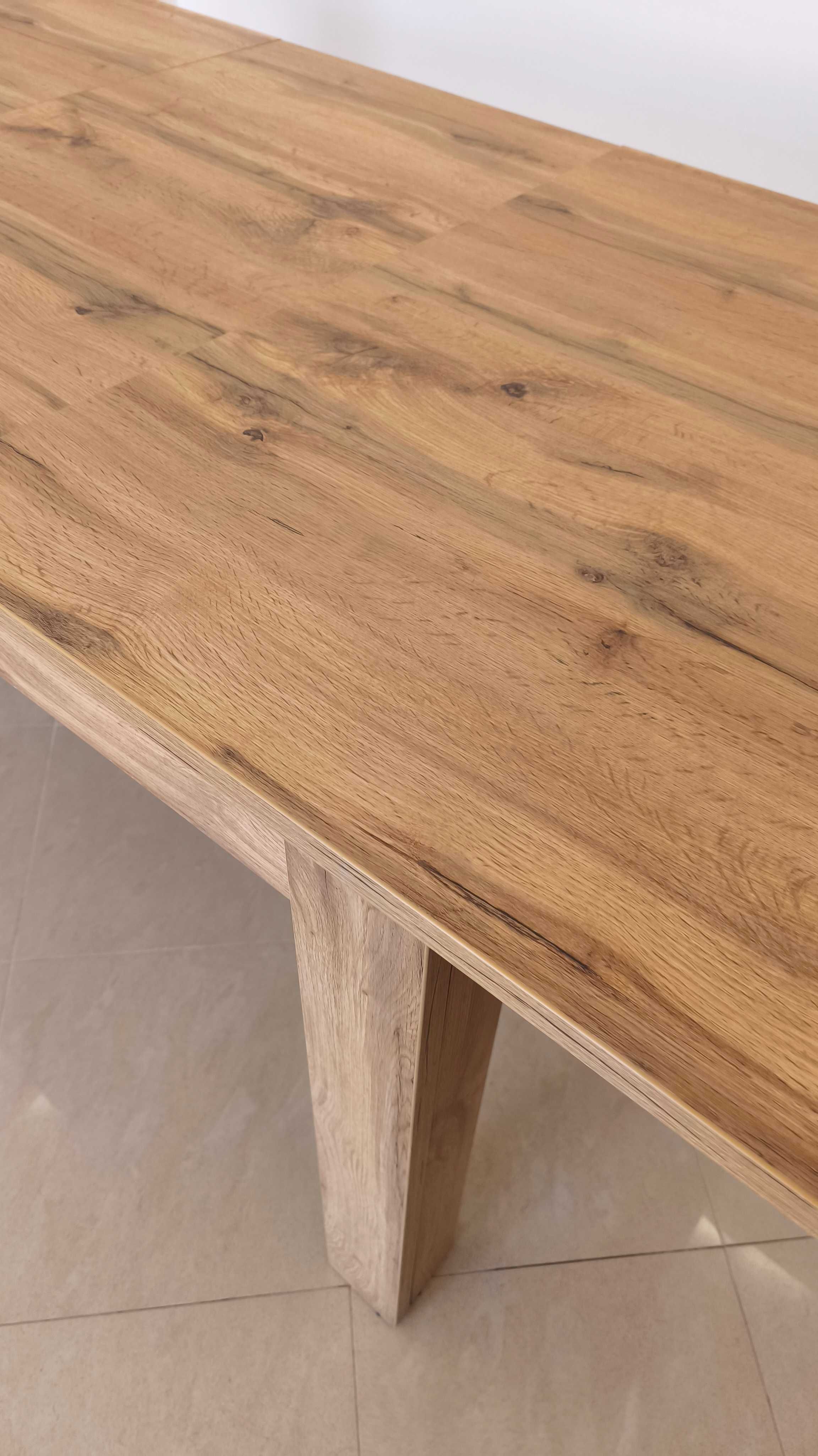 Mesa de jantar retangular extensível