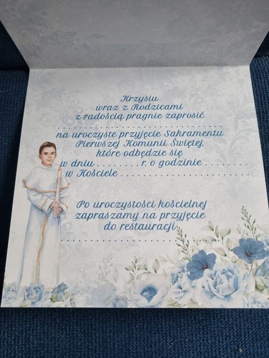 Zaproszenie na Komunię Świętą
