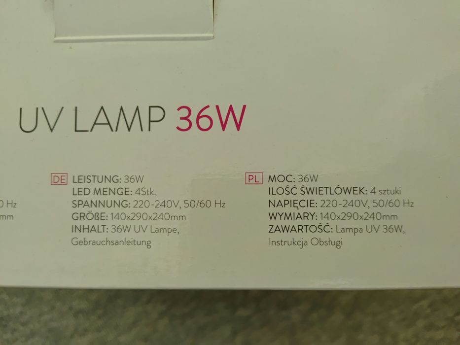 Lampa UV do paznokci - NeoNail 36W