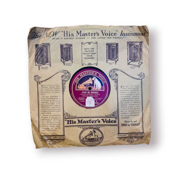 Disco 78 RPM “His Master’s Voice” – Adelina Fernandes