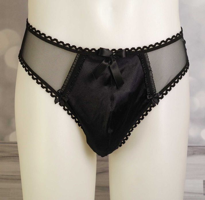 Otwarte slipy męskie, bielizna erotyczna, crossdress, rozmiar XL