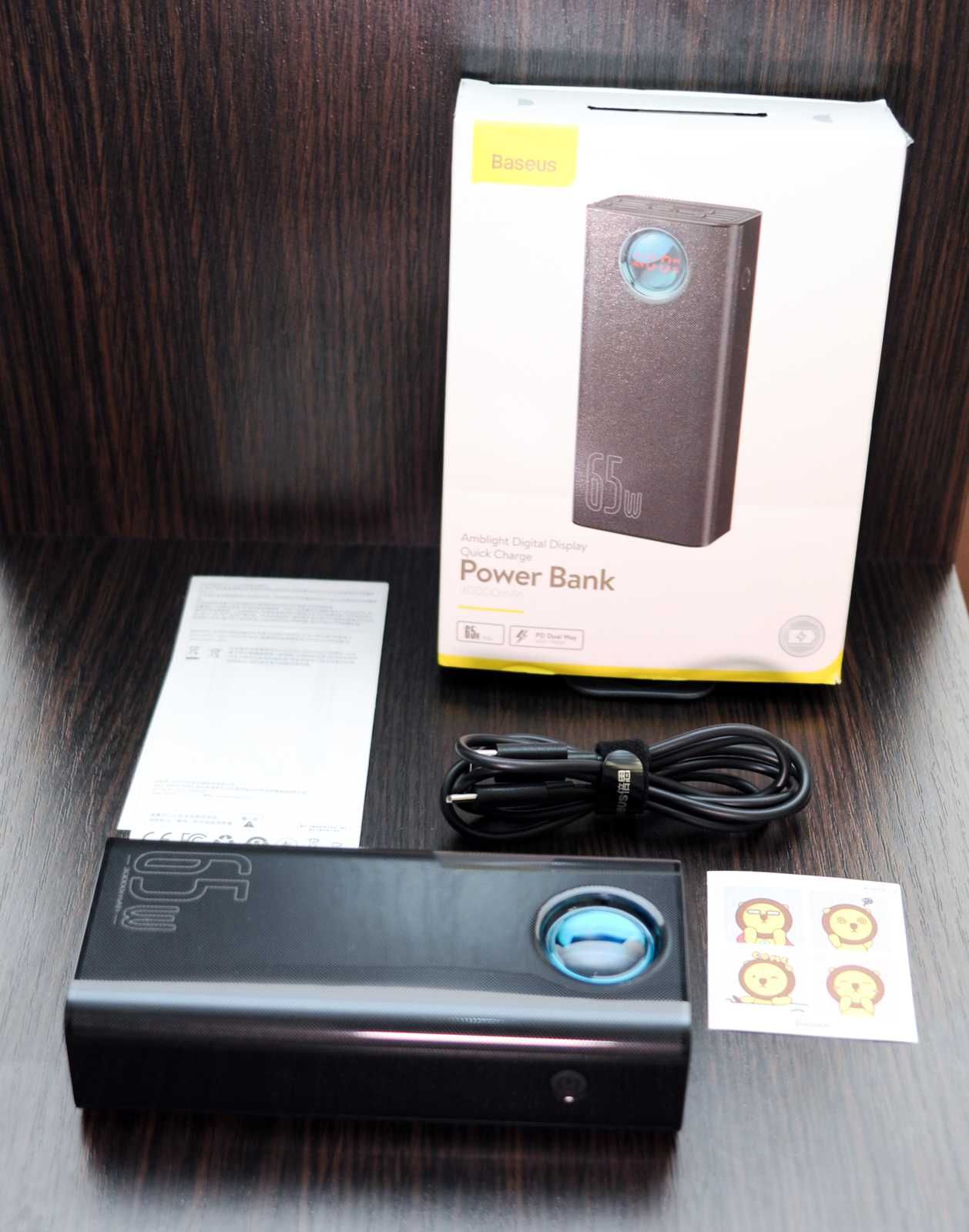 ‼️Powerbank Baseus 65Вт 30000 мАч Павербанк PPLG-A01 65Wt + Кабель