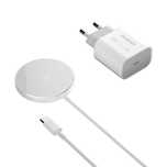 Ładowarka Indukcyjna Qi Magsafe + Ładowarka Sieciowa 20 W