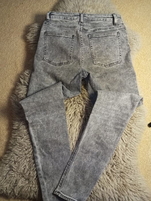 Acne studios 27/32 XS 34 oryginalne jeansy szare marmurkowe