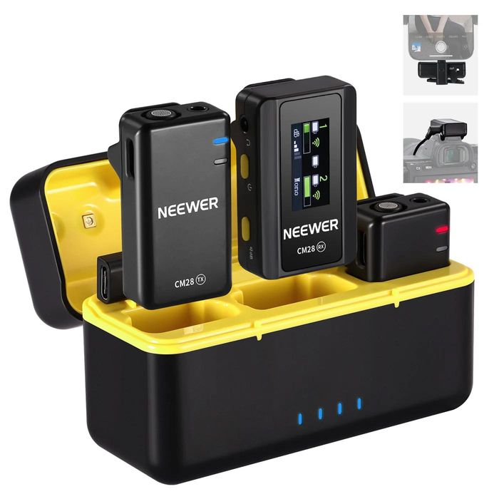 NEEWER CM28 Professional Wireless Lavalier z mikrofonem