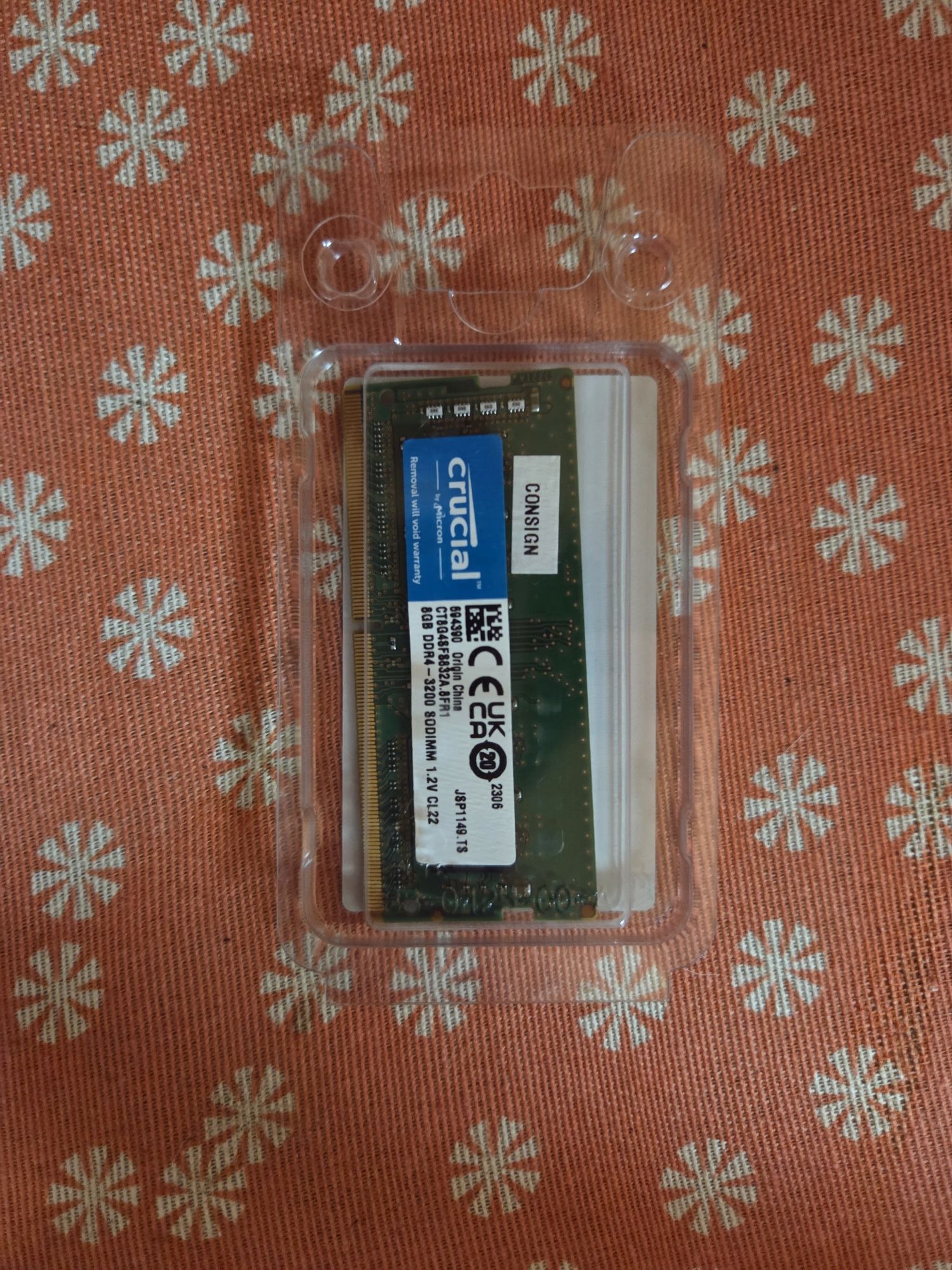 Vendo Kit de RAM Crucial 16GB (2x8GB) 3200MHz para Portátil