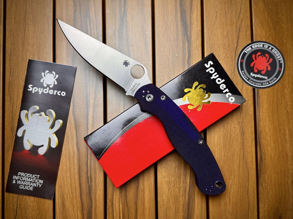 Нож Spyderco Military 2 Dark Blue G10 Compression Lock CPM-S110V