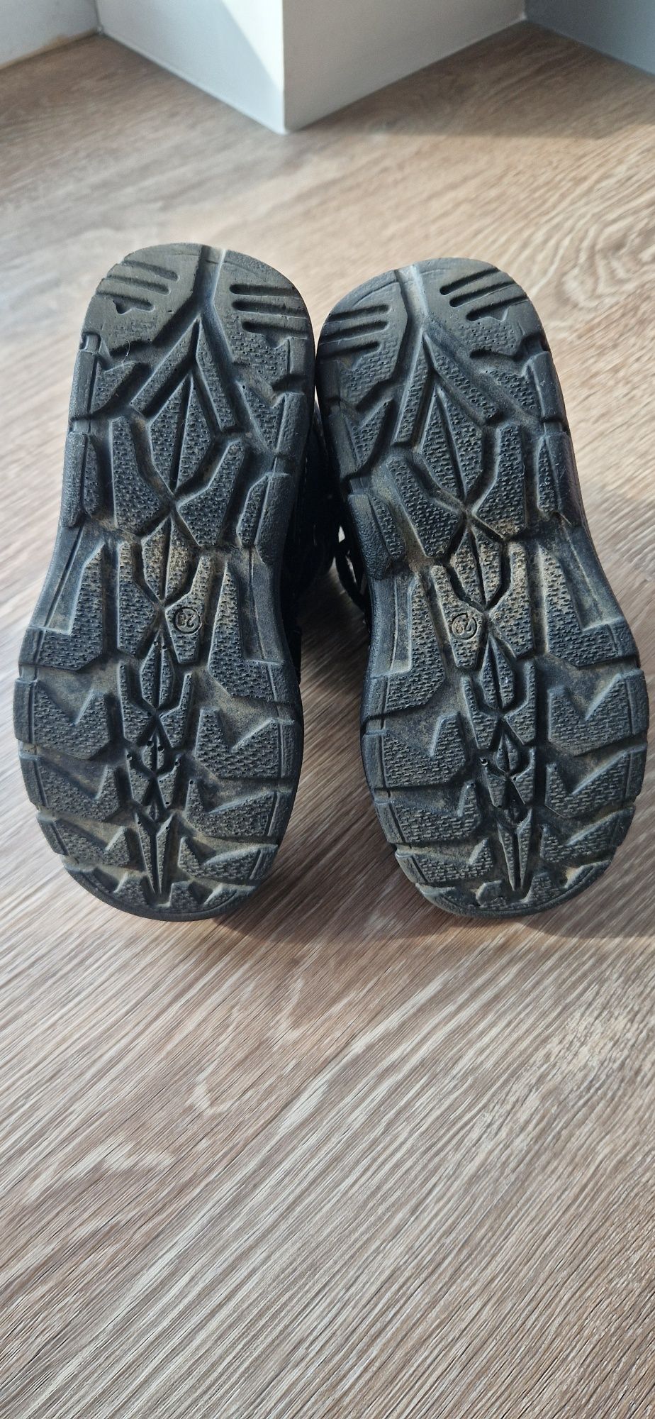 Buty zimowe, śniegowce, kozaki dzieciece Vty Deichmann na rzepy 28