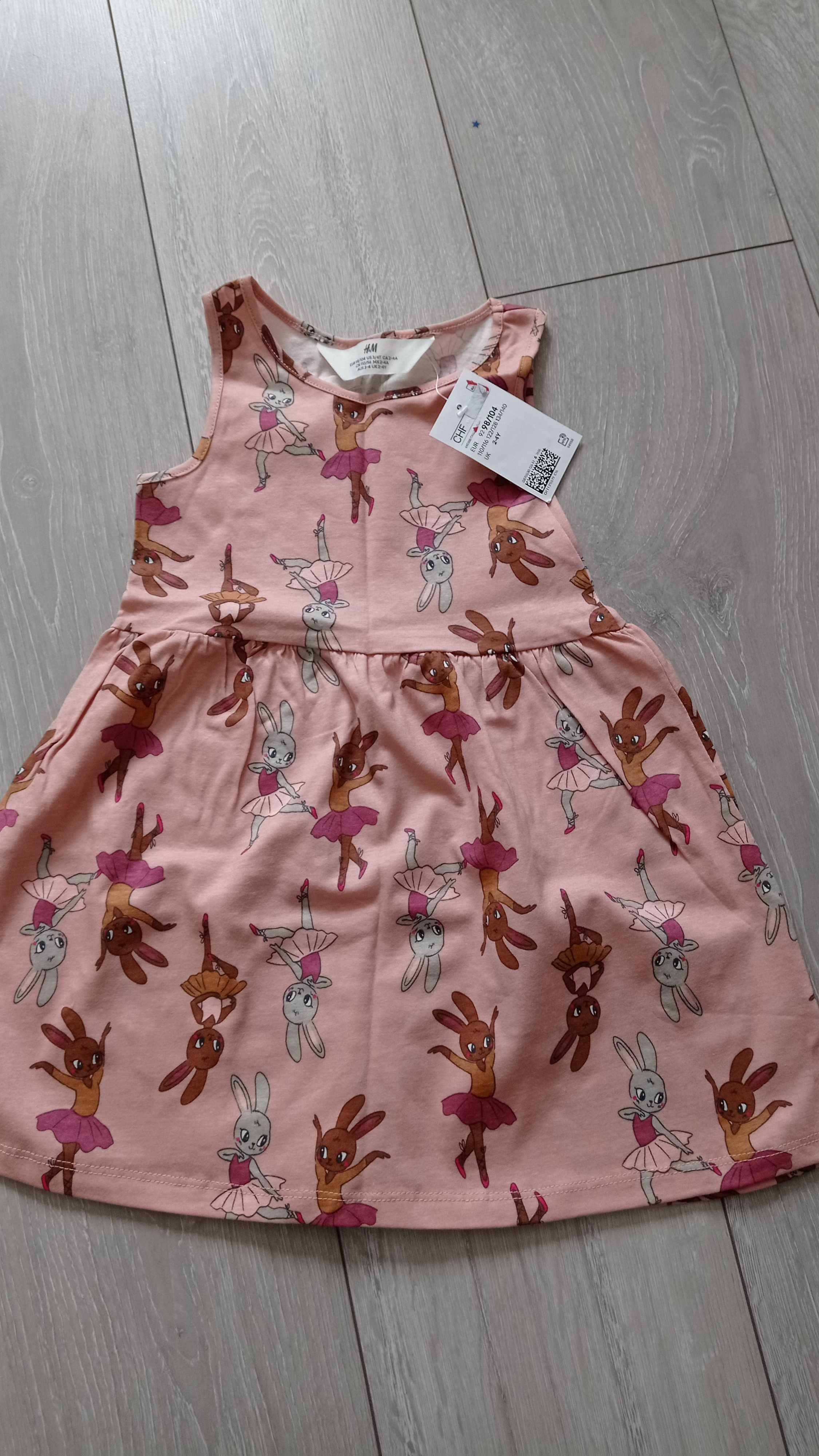 Платье на девочку Н&М , 2-4 года, новое