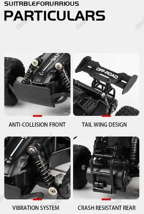 Novo carro com controle remoto 20 km/h de velocidade 2WD off-road