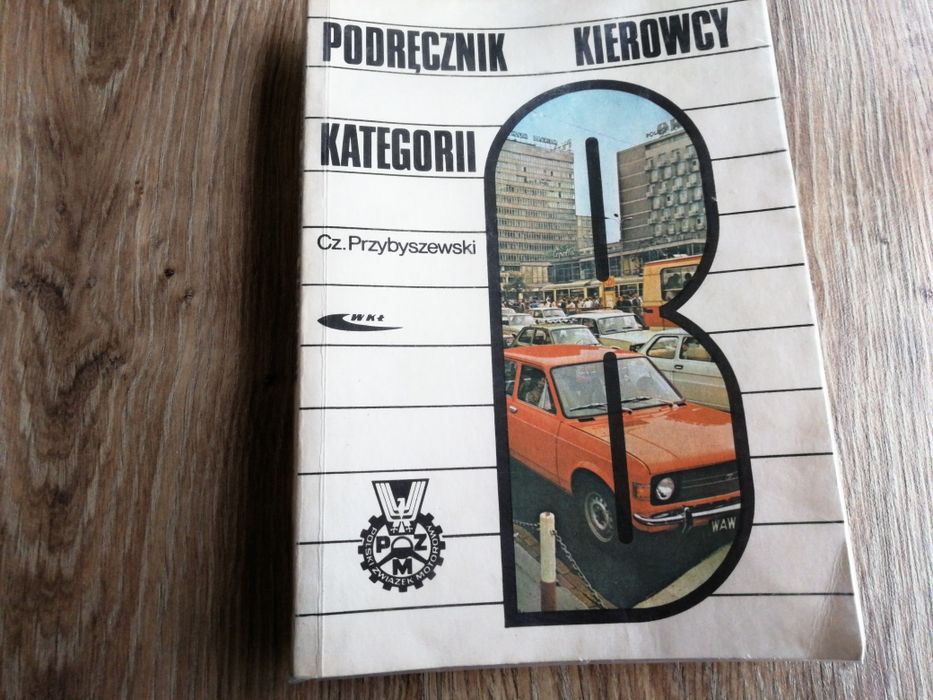 Podręcznik kierowcy kat B, archiwalny z 1988r