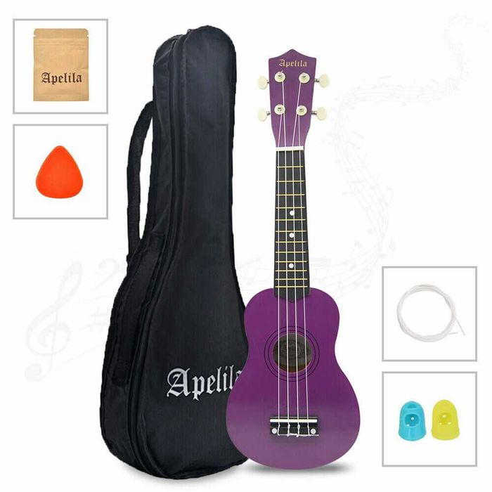 Укулеле сопрано (гавайська гітара) APELILA (Комплект). Знижка -13%
