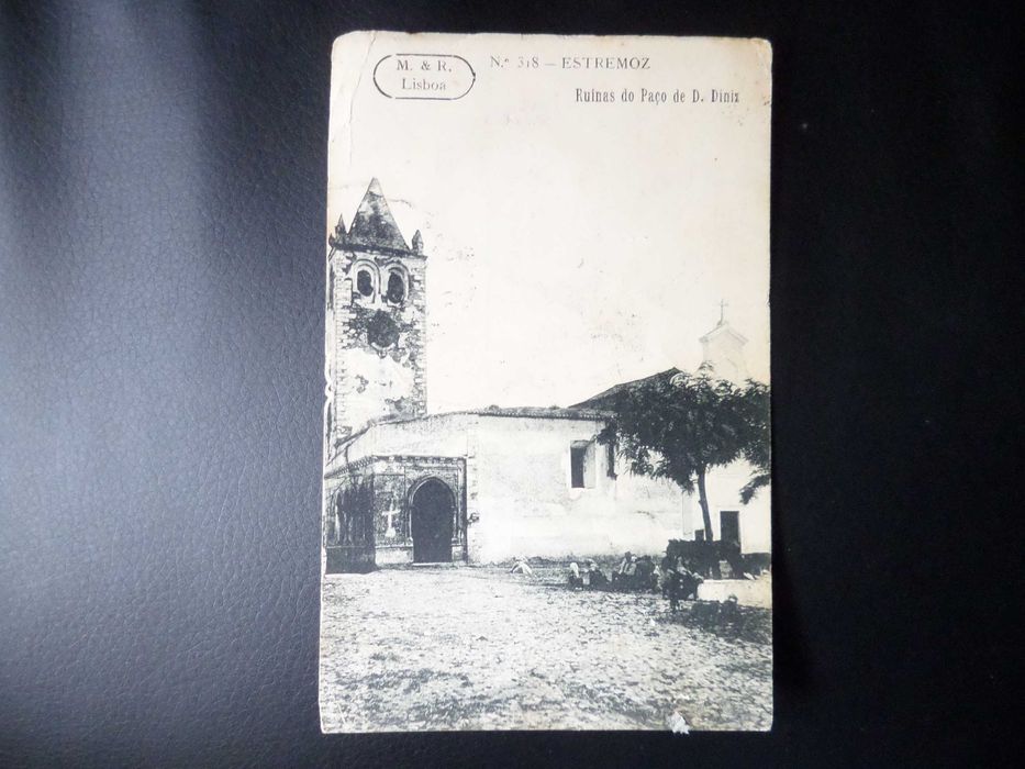 Postal antigo , Estremoz ,  ano 1900 ? . Selo D. Carlos