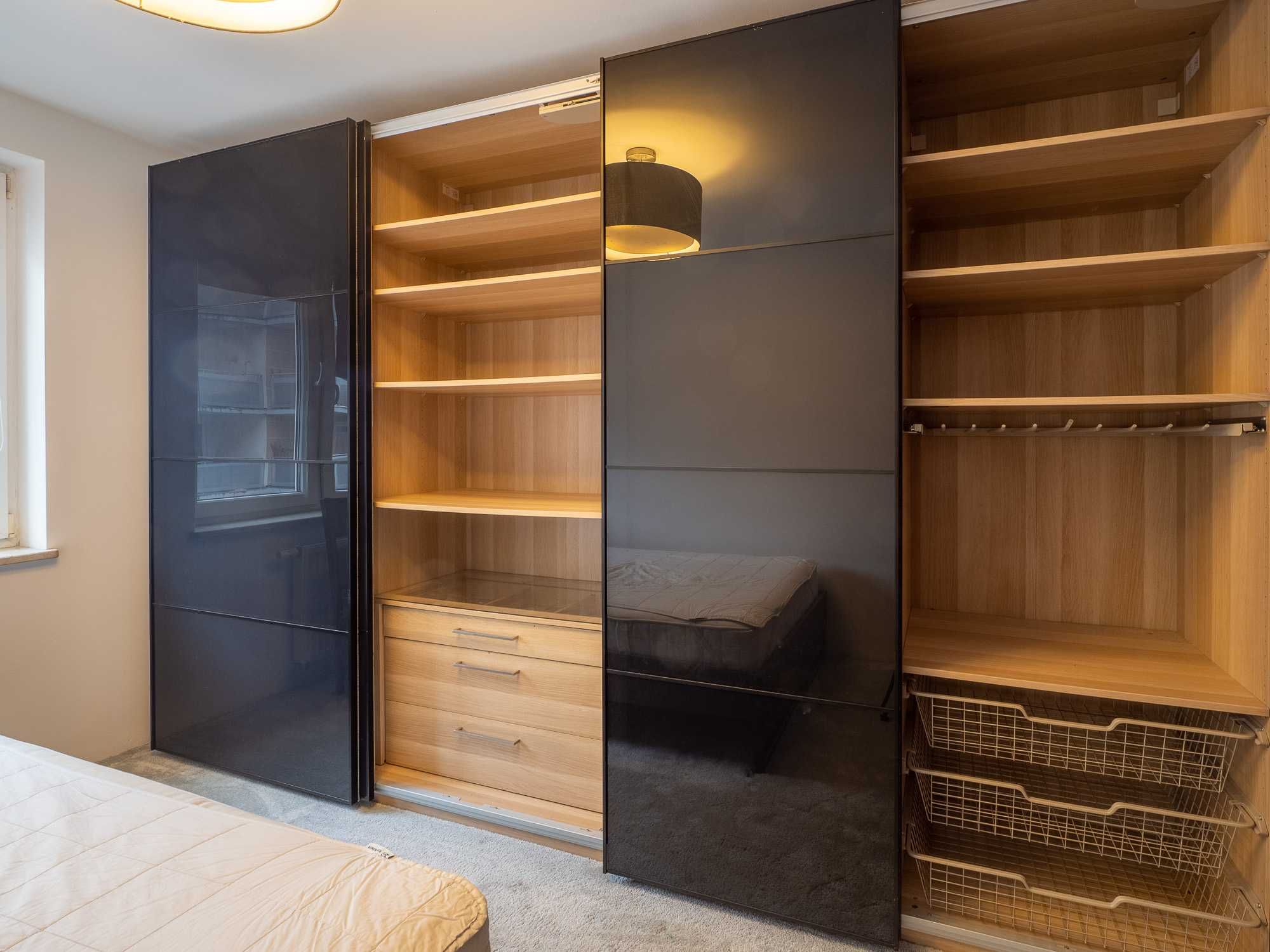 Fronty do szafy Ikea Pax / Auli czarne 8 szt (4+4)